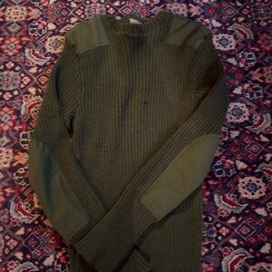 L.L. Bean Forest Green Knit Sweater